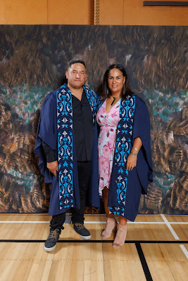 Studio photo from the TWoA Tainui 2023 Graduations (Ceremony 1 - Wednesday Morning), held at Hamilton Boys High School, Hamilton, Waikato, New Zealand on Wednesday, 19 April 2023. Photo: Mike Walen / KeyImagery Photography. Copyright: © Te Wananga o Aotearoa.