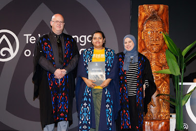 Photo from Ceremony 3 of the TWoA Tāmaki Makaurau 2025 Graduations (May 2025) held at the Mangere Arts Centre in Auckland, New Zealand on Tuesdday, 27 May, 2025. Photo by Mike Walen / KeyImagery Photography. Copyright: © 2025 Te Wānanga o Aotearoa.