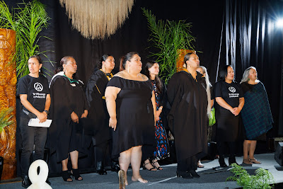 Ceremony photo from the TWoA Tainui 2023 Graduations (Ceremony 1 - Wednesday Morning), held at Hamilton Boys High School, Hamilton, Waikato, New Zealand on Wednesday, 19 April 2023. Photo: Mike Walen / KeyImagery Photography. Copyright: © Te Wananga o Aotearoa.