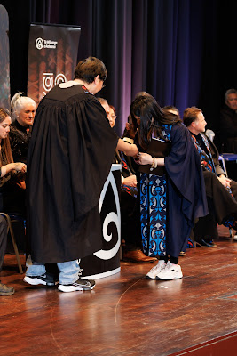 Photo from the TWoA Tāmaki Makaurau 2023 Graduations (Ceremony 2 @ 3pm), held at the Due Drop Events Centre, Manukau, Auckland, New Zealand on Wednesday, 7 June, 2023. Photo: Mike Walen / KeyImagery Photography. Copyright: © Te Wānanga o Aotearoa.