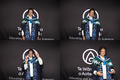 Photo from the TWoA Tāmaki Makaurau 2023 Graduations (Ceremony 5 @ 3pm), held at the Due Drop Events Centre, Manukau, Auckland, New Zealand on Thursday, 8 June, 2023. Photo: InstaBooth by KeyImagery Photography. Copyright: © Te Wānanga o Aotearoa.
