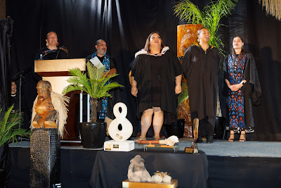Ceremony photo from the TWoA Tainui 2023 Graduations (Ceremony 1 - Wednesday Morning), held at Hamilton Boys High School, Hamilton, Waikato, New Zealand on Wednesday, 19 April 2023. Photo: Mike Walen / KeyImagery Photography. Copyright: © Te Wananga o Aotearoa.