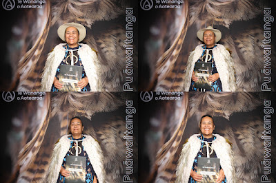 Booth photo from Ceremony 1 of the TWoA Tāmaki Makaurau 2025 Graduations (March 2025) held at the Mangere Arts Centre in Auckland, New Zealand on Wednesday, 12 March, 2025. Photo: InstaBooth by KeyImagery Photography. Copyright: © 2025 Te Wānanga o Aotearoa.