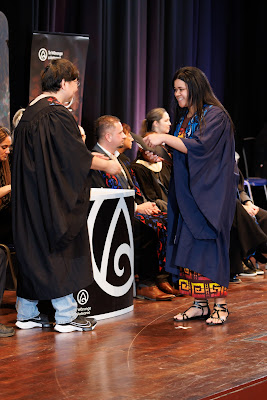 Photo from the TWoA Tāmaki Makaurau 2023 Graduations (Ceremony 2 @ 3pm), held at the Due Drop Events Centre, Manukau, Auckland, New Zealand on Wednesday, 7 June, 2023. Photo: Mike Walen / KeyImagery Photography. Copyright: © Te Wānanga o Aotearoa.
