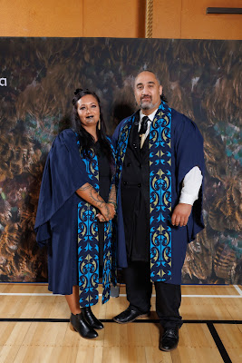 Studio photo from the TWoA Tainui 2023 Graduations (Ceremony 1 - Wednesday Morning), held at Hamilton Boys High School, Hamilton, Waikato, New Zealand on Wednesday, 19 April 2023. Photo: Mike Walen / KeyImagery Photography. Copyright: © Te Wananga o Aotearoa.