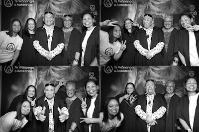 Booth photo from the TWoA Tainui 2025 Graduations (Ceremony 2 @ 2pm) held at Claudelands Event Centre in Hamilton, Waikato, New Zealand on Tuesday, 29 April, 2025. Photography by InstaBooth / KeyImagery Photography. Copyright: © 2025 Te Wānanga o Aotearoa.