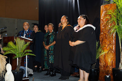 Ceremony photo from the TWoA Tainui 2023 Graduations (Ceremony 1 - Wednesday Morning), held at Hamilton Boys High School, Hamilton, Waikato, New Zealand on Wednesday, 19 April 2023. Photo: Mike Walen / KeyImagery Photography. Copyright: © Te Wananga o Aotearoa.