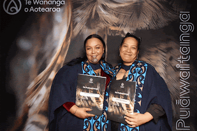 Booth photo from Ceremony 1 of the TWoA Tāmaki Makaurau 2025 Graduations (March 2025) held at the Mangere Arts Centre in Auckland, New Zealand on Wednesday, 12 March, 2025. Photo: InstaBooth by KeyImagery Photography. Copyright: © 2025 Te Wānanga o Aotearoa.