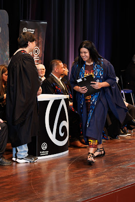 Photo from the TWoA Tāmaki Makaurau 2023 Graduations (Ceremony 2 @ 3pm), held at the Due Drop Events Centre, Manukau, Auckland, New Zealand on Wednesday, 7 June, 2023. Photo: Mike Walen / KeyImagery Photography. Copyright: © Te Wānanga o Aotearoa.