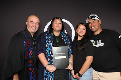 Photo from the TWoA Tāmaki Makaurau 2023 Graduations (Ceremony 5 @ 3pm), held at the Due Drop Events Centre, Manukau, Auckland, New Zealand on Thursday, 8 June, 2023. Photo: InstaBooth by KeyImagery Photography. Copyright: © Te Wānanga o Aotearoa.
