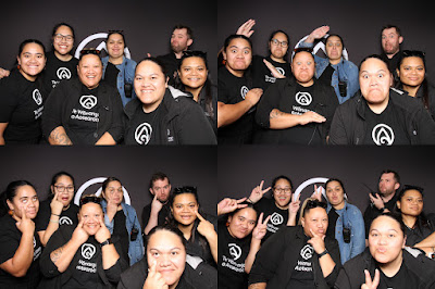 Photo from the TWoA Tāmaki Makaurau 2023 Graduations (Ceremony 4 @ 10am), held at the Due Drop Events Centre, Manukau, Auckland, New Zealand on Thursday, 8 June, 2023. Photo: InstaBooth by KeyImagery Photography. Copyright: © Te Wānanga o Aotearoa.