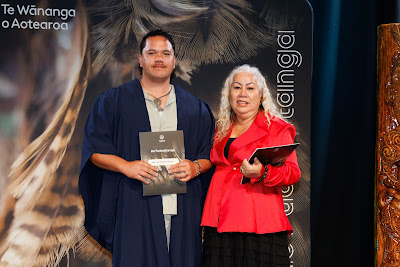 Photo from the TWoA Tainui 2025 Graduations (Ceremony 2 @ 2pm) held at Claudelands Event Centre in Hamilton, Waikato, New Zealand on Tuesday, 29 April, 2025. Photography by Mike Walen / KeyImagery Photography. Copyright: © 2025 Te Wānanga o Aotearoa.