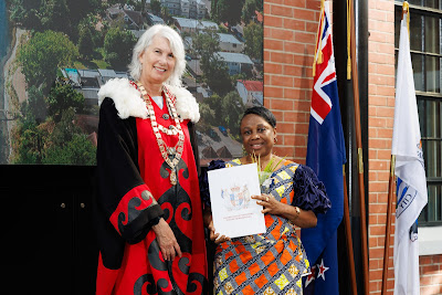 Photo from the HCC NZ Citizenship Ceremony (Morning) held in The Atrium, Wintec/Te Pukenga, Hamilton, Waikato, New Zealand at 10:00am on Monday, 12 February, 2024. Photo: Mike Walen / KeyImagery Photography. Copyright: © Hamilton City Council.