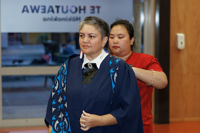 Photo from the TWoA Te Tai Tokerau (Kaitaia) 2025 Graduation held at Te Kura Kaupapa Maori o Pukemiro in Kaitaia, Northland, New Zealand on Monday, 14 April, 2025. Photo by Mike Walen / KeyImagery Photography. Copyright: © 2025 Te Wānanga o Aotearoa.