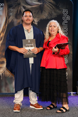 Photo from the TWoA Tainui 2025 Graduations (Ceremony 2 @ 2pm) held at Claudelands Event Centre in Hamilton, Waikato, New Zealand on Tuesday, 29 April, 2025. Photography by Mike Walen / KeyImagery Photography. Copyright: © 2025 Te Wānanga o Aotearoa.