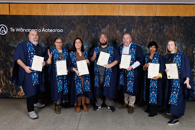 Photo from the TWoA Tāmaki Makaurau 2023 Graduations (Ceremony 5 @ 3pm), held at the Due Drop Events Centre, Manukau, Auckland, New Zealand on Thursday, 8 June, 2023. Photo: Mike Walen / KeyImagery Photography. Copyright: © Te Wānanga o Aotearoa.