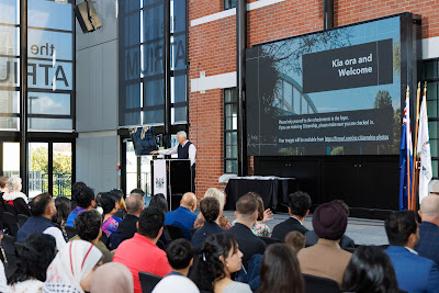 Photo from the HCC NZ Citizenship Ceremony 1 (Morning) held at The Atrium, Wintec/Te Pukenga, Hamilton, Waikato, New Zealand at 10:00am on Monday, 15 April, 2024. Photo: Mike Walen / KeyImagery Photography. Copyright: © Hamilton City Council.