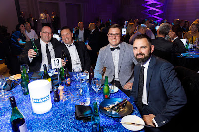 Photo from the Gala Dinner on Day 2 of the HIANZ Conference & Trade Show 2019 held at the Claudelands Events Centre, Hamilton, New Zealand. Taken: Thursday, 4 July 2019. Photography: Mike Walen / KeyImagery Photography. Copyright: © HIANZ.