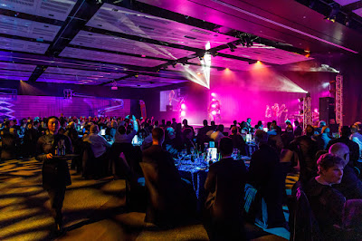 Photo from the Gala Dinner on Day 2 of the HIANZ Conference & Trade Show 2019 held at the Claudelands Events Centre, Hamilton, New Zealand. Taken: Thursday, 4 July 2019. Photography: Mike Walen / KeyImagery Photography. Copyright: © HIANZ.