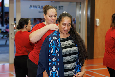 Photo from the TWoA Te Tai Tokerau (Kaitaia) 2025 Graduation held at Te Kura Kaupapa Maori o Pukemiro in Kaitaia, Northland, New Zealand on Monday, 14 April, 2025. Photo by Mike Walen / KeyImagery Photography. Copyright: © 2025 Te Wānanga o Aotearoa.