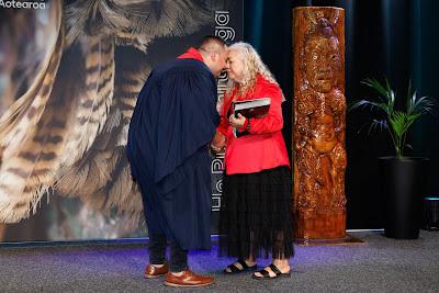 Photo from the TWoA Tainui 2025 Graduations (Ceremony 2 @ 2pm) held at Claudelands Event Centre in Hamilton, Waikato, New Zealand on Tuesday, 29 April, 2025. Photography by Mike Walen / KeyImagery Photography. Copyright: © 2025 Te Wānanga o Aotearoa.