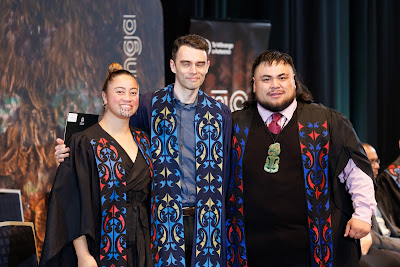 Photo from the TWoA Tāmaki Makaurau 2023 Graduations (Ceremony 6 @ 8pm), held at the Due Drop Events Centre, Manukau, Auckland, New Zealand on Thursday, 8 June, 2023. Photo: Mike Walen / KeyImagery Photography. Copyright: © Te Wānanga o Aotearoa.