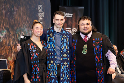 Photo from the TWoA Tāmaki Makaurau 2023 Graduations (Ceremony 6 @ 8pm), held at the Due Drop Events Centre, Manukau, Auckland, New Zealand on Thursday, 8 June, 2023. Photo: Mike Walen / KeyImagery Photography. Copyright: © Te Wānanga o Aotearoa.