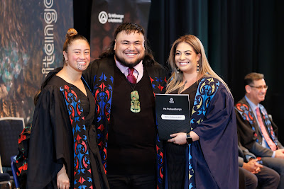 Photo from the TWoA Tāmaki Makaurau 2023 Graduations (Ceremony 6 @ 8pm), held at the Due Drop Events Centre, Manukau, Auckland, New Zealand on Thursday, 8 June, 2023. Photo: Mike Walen / KeyImagery Photography. Copyright: © Te Wānanga o Aotearoa.