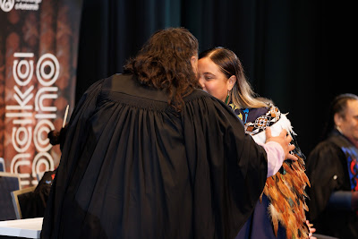 Photo from the TWoA Tāmaki Makaurau 2023 Graduations (Ceremony 6 @ 8pm), held at the Due Drop Events Centre, Manukau, Auckland, New Zealand on Thursday, 8 June, 2023. Photo: Mike Walen / KeyImagery Photography. Copyright: © Te Wānanga o Aotearoa.