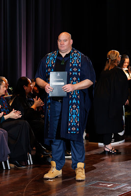 Photo from the TWoA Tāmaki Makaurau 2023 Graduations (Ceremony 1 @ 10am), held at the Due Drop Events Centre, Manukau, Auckland, New Zealand on Wednesday, 7 June, 2023. Photo: Mike Walen / KeyImagery Photography. Copyright: © Te Wānanga o Aotearoa.