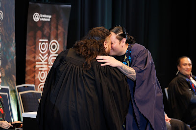 Photo from the TWoA Tāmaki Makaurau 2023 Graduations (Ceremony 6 @ 8pm), held at the Due Drop Events Centre, Manukau, Auckland, New Zealand on Thursday, 8 June, 2023. Photo: Mike Walen / KeyImagery Photography. Copyright: © Te Wānanga o Aotearoa.