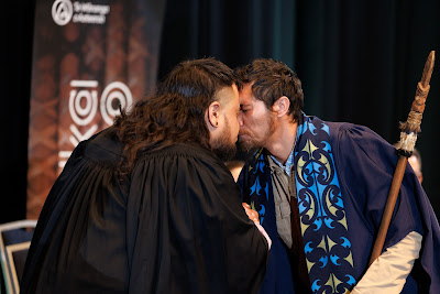 Photo from the TWoA Tāmaki Makaurau 2023 Graduations (Ceremony 6 @ 8pm), held at the Due Drop Events Centre, Manukau, Auckland, New Zealand on Thursday, 8 June, 2023. Photo: Mike Walen / KeyImagery Photography. Copyright: © Te Wānanga o Aotearoa.