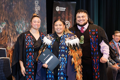 Photo from the TWoA Tāmaki Makaurau 2023 Graduations (Ceremony 6 @ 8pm), held at the Due Drop Events Centre, Manukau, Auckland, New Zealand on Thursday, 8 June, 2023. Photo: Mike Walen / KeyImagery Photography. Copyright: © Te Wānanga o Aotearoa.