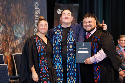 Photo from the TWoA Tāmaki Makaurau 2023 Graduations (Ceremony 6 @ 8pm), held at the Due Drop Events Centre, Manukau, Auckland, New Zealand on Thursday, 8 June, 2023. Photo: Mike Walen / KeyImagery Photography. Copyright: © Te Wānanga o Aotearoa.