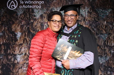 Booth photo from the TWoA Tainui 2021 Graduations (Friday - Ceremony 3),  held at Elim Church, Te Rapa, Hamilton, New Zealand. Taken: Friday 23 April 2021. Photo: InstaBooth / KeyImagery Photography. Copyright: © Te Wānanga o Aotearoa.