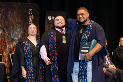 Photo from the TWoA Tāmaki Makaurau 2023 Graduations (Ceremony 6 @ 8pm), held at the Due Drop Events Centre, Manukau, Auckland, New Zealand on Thursday, 8 June, 2023. Photo: Mike Walen / KeyImagery Photography. Copyright: © Te Wānanga o Aotearoa.