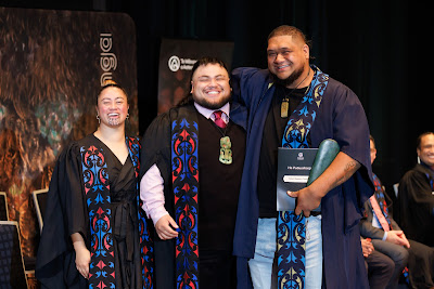 Photo from the TWoA Tāmaki Makaurau 2023 Graduations (Ceremony 6 @ 8pm), held at the Due Drop Events Centre, Manukau, Auckland, New Zealand on Thursday, 8 June, 2023. Photo: Mike Walen / KeyImagery Photography. Copyright: © Te Wānanga o Aotearoa.