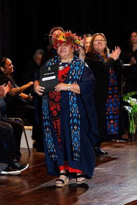 Photo from the TWoA Tāmaki Makaurau 2023 Graduations (Ceremony 1 @ 10am), held at the Due Drop Events Centre, Manukau, Auckland, New Zealand on Wednesday, 7 June, 2023. Photo: Mike Walen / KeyImagery Photography. Copyright: © Te Wānanga o Aotearoa.