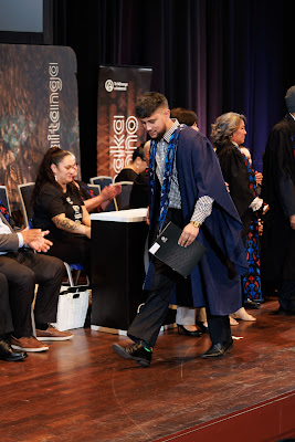 Photo from the TWoA Tāmaki Makaurau 2023 Graduations (Ceremony 3 @ 8pm), held at the Due Drop Events Centre, Manukau, Auckland, New Zealand on Wednesday, 7 June, 2023. Photo: Mike Walen / KeyImagery Photography. Copyright: © Te Wānanga o Aotearoa.
