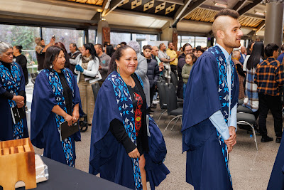 Photo from the TWoA Waiariki 2023 Graduations (Waiwhero), held at Te Puia, Rotorua, Bay of Plenty, New Zealand on Friday, 12 May, 2023. Photo: Mike Walen / KeyImagery Photography. Copyright: © Te Wānanga o Aotearoa.