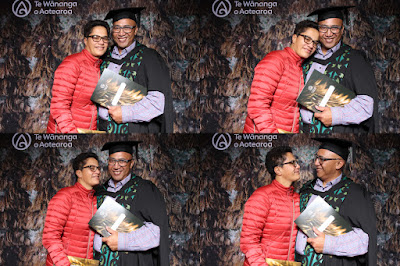 Booth photo from the TWoA Tainui 2021 Graduations (Friday - Ceremony 3),  held at Elim Church, Te Rapa, Hamilton, New Zealand. Taken: Friday 23 April 2021. Photo: InstaBooth / KeyImagery Photography. Copyright: © Te Wānanga o Aotearoa.