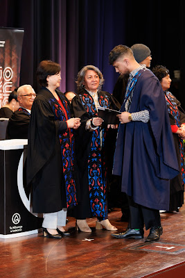 Photo from the TWoA Tāmaki Makaurau 2023 Graduations (Ceremony 3 @ 8pm), held at the Due Drop Events Centre, Manukau, Auckland, New Zealand on Wednesday, 7 June, 2023. Photo: Mike Walen / KeyImagery Photography. Copyright: © Te Wānanga o Aotearoa.