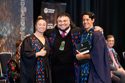 Photo from the TWoA Tāmaki Makaurau 2023 Graduations (Ceremony 6 @ 8pm), held at the Due Drop Events Centre, Manukau, Auckland, New Zealand on Thursday, 8 June, 2023. Photo: Mike Walen / KeyImagery Photography. Copyright: © Te Wānanga o Aotearoa.