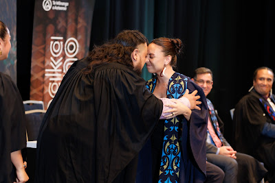 Photo from the TWoA Tāmaki Makaurau 2023 Graduations (Ceremony 6 @ 8pm), held at the Due Drop Events Centre, Manukau, Auckland, New Zealand on Thursday, 8 June, 2023. Photo: Mike Walen / KeyImagery Photography. Copyright: © Te Wānanga o Aotearoa.