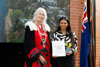 Photo from the HCC NZ Citizenship Ceremony (Morning) held in The Atrium, Wintec/Te Pukenga, Hamilton, Waikato, New Zealand at 10:00am on Monday, 12 February, 2024. Photo: Mike Walen / KeyImagery Photography. Copyright: © Hamilton City Council.