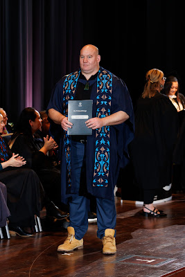 Photo from the TWoA Tāmaki Makaurau 2023 Graduations (Ceremony 1 @ 10am), held at the Due Drop Events Centre, Manukau, Auckland, New Zealand on Wednesday, 7 June, 2023. Photo: Mike Walen / KeyImagery Photography. Copyright: © Te Wānanga o Aotearoa.