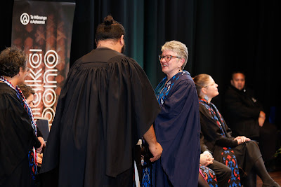Photo from the TWoA Tāmaki Makaurau 2023 Graduations (Ceremony 5 @ 3pm), held at the Due Drop Events Centre, Manukau, Auckland, New Zealand on Thursday, 8 June, 2023. Photo: Mike Walen / KeyImagery Photography. Copyright: © Te Wānanga o Aotearoa.