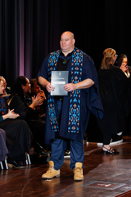 Photo from the TWoA Tāmaki Makaurau 2023 Graduations (Ceremony 1 @ 10am), held at the Due Drop Events Centre, Manukau, Auckland, New Zealand on Wednesday, 7 June, 2023. Photo: Mike Walen / KeyImagery Photography. Copyright: © Te Wānanga o Aotearoa.