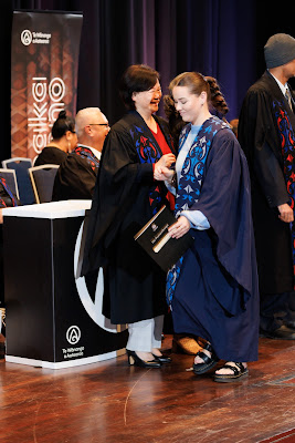 Photo from the TWoA Tāmaki Makaurau 2023 Graduations (Ceremony 3 @ 8pm), held at the Due Drop Events Centre, Manukau, Auckland, New Zealand on Wednesday, 7 June, 2023. Photo: Mike Walen / KeyImagery Photography. Copyright: © Te Wānanga o Aotearoa.