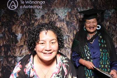 Booth photo from the TWoA Tainui 2021 Graduations (Friday - Ceremony 3),  held at Elim Church, Te Rapa, Hamilton, New Zealand. Taken: Friday 23 April 2021. Photo: InstaBooth / KeyImagery Photography. Copyright: © Te Wānanga o Aotearoa.